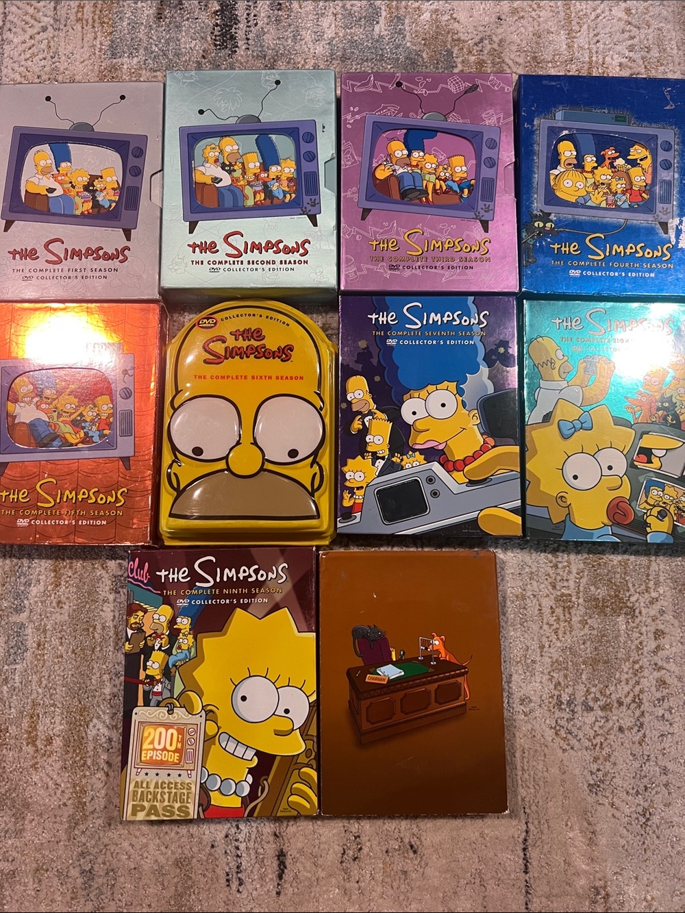 Simpson animated tv show seasons 1 through 10 DVDs z33